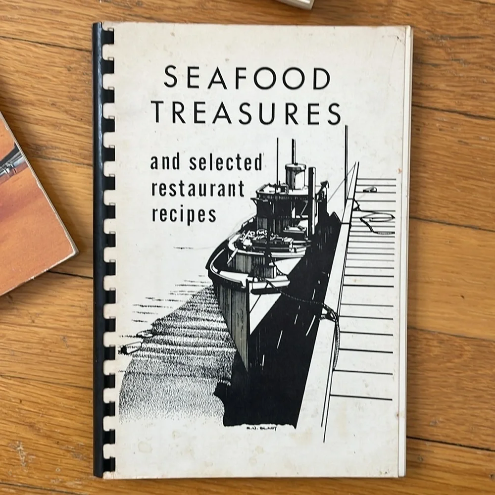 Vintage Cookbook Bundle of 3 Special Cusines Seafood Holiday Ethnic